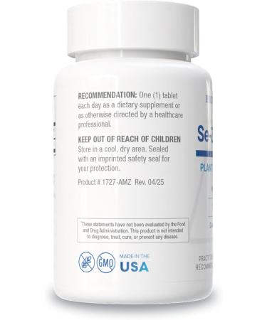 Biotics Research Se-Zyme Forte Whole Food Selenium Source Thyroid Gland Function DNA Production Cognitive Health Potent Antioxidant 100 Tablets - Buy Online on GoSupps.com