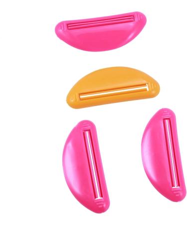Plumflex 4 pcs Plastic Tube Squeezer Toothpaste Dispenser Holder Rolling Bathroom Extract - Buy Online on GoSupps.com