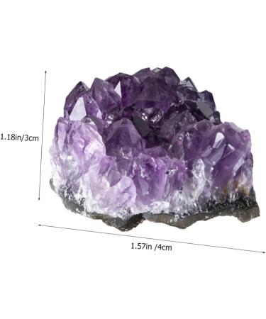 FOMIYES 2pcs Natural Crystal Cluster Natural Geode Cave Decor Meditation Stone Natural Minerals Small Piece - Buy Online on GoSupps.com