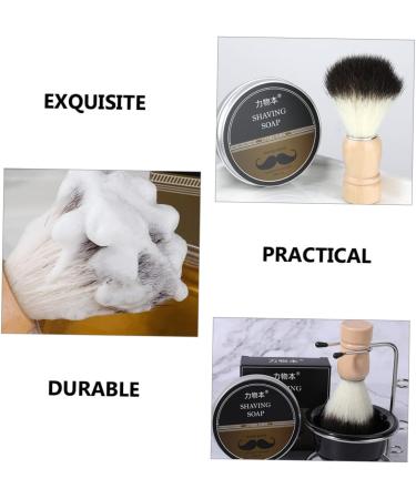 Fomiyes Men's Shaving Set: Foam Shell Razor Cup & Brush Stand - Travel-Friendly Black 12x8.5cm - Buy Online on GoSupps.com