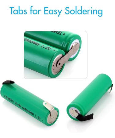 Tenergy AA 1.2V NiMH 2000mAh Flat Top Rechargeable Batteries - 10 Pack | International Shipping Available - Buy Online on GoSupps.com