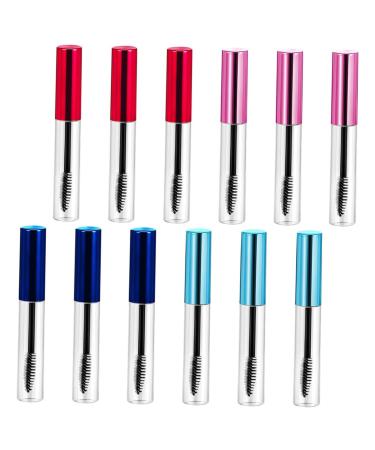 POPETPOP 10pcs Mascara Bottle Portable Round Funnels and Transfer Clear Empty Bottles Makeup Tools Eyelash
