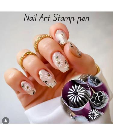 Nail Art Stamp Pen Set DIY Nail Art Graffiti Nail Art Dot Painting Tool Nail Art Stamp Tool Nail Art Flower Stamp Pen with Different Patterns 10 Nail Art Pens - Buy Online on GoSupps.com