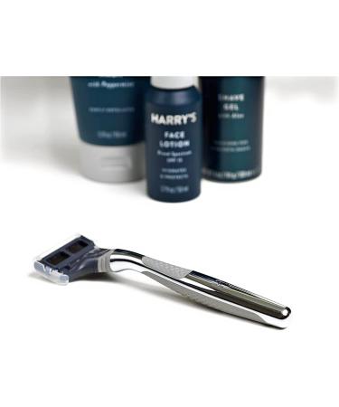 Harry's 5-Blade Men's Razor - Chrome Edition Handle with 2 Refills - Buy Online on GoSupps.com