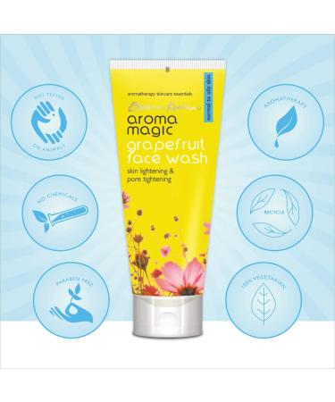 Grapefruit Face Wash for Oily Skin | 3.38 Oz Hydrating Cleanser with Aloe Vera | Daily Facial Wash for Men & Women - Buy Online on GoSupps.com