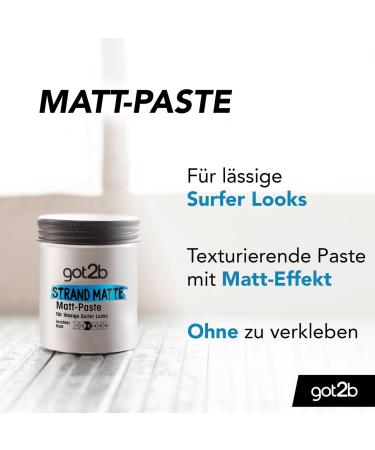 GOT2B Beach Matte Paste 100ml - Surfing Style Styling Paste for Textured Looks | Medium Hold | 6 Pack - Buy Online on GoSupps.com