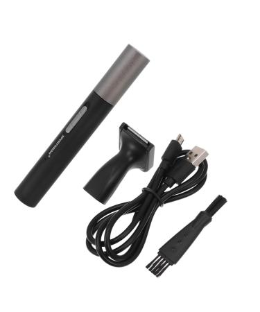 Beaupretty 1pc Nose Hair Trimmer Metal Cleaner Shavers for Men Razor Body Shavers for Men Hand Wisking Tool Electric Razors for Men Electric Facial Cleaner Face Abs Men and Women Full Metal 13X1.6cm Black