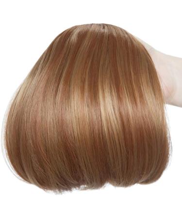 Hepburn Messy Hair Bun Extension, Light Auburn & Dark Brown Ombre Wavy Fashion Updo Scrunchy - Buy Online on GoSupps.com