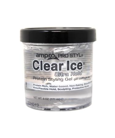 U/S Ampro Prot Clr Gel Size 6.0 Beauty Enterprises Ampro Clear Ice Protein Styling Gel 6oz