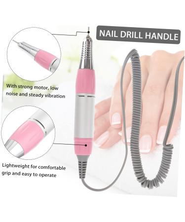 minkissy Professional Nail Drill Handle Low Noise Nail Drill Handle Power Tools Nail Tools Electric Nail Drill Handpiece Low Vibration Nail File Nail Drill Pen Nail Accessories Cordless Set medium Pink - Buy Online on GoSupps.com
