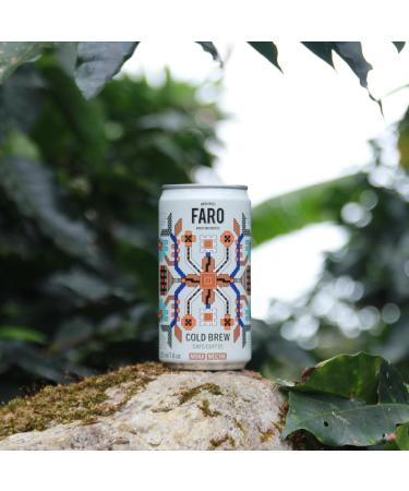 Caf FARO Cold Brew Coffee Dairy Free Low Acidity Rich Mocha Blend with Chocolate Notes Iced Coffee Drink 225 ml Ready-to-drink Coffee in Can (12 Pack) - Buy Online on GoSupps.com