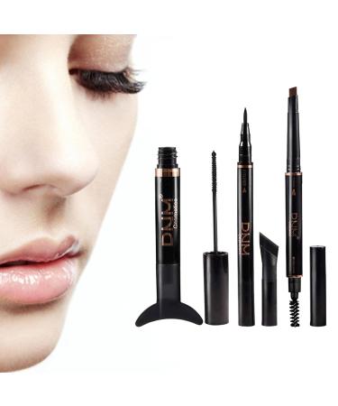 Yiida Eye Make-Up Set | Waterproof Black Mascara & Natural Look Eye Make-Up | Long-Lasting & Thickening Professional Kit - Buy Online on GoSupps.com