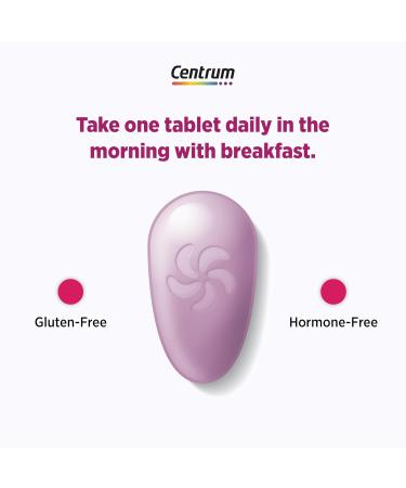 Centrum Complete Multivitamin Supplement + Hot Flash Support Menopause Support Tablets, with Clinically Studied geniVida, 30 Count - Buy Online on GoSupps.com