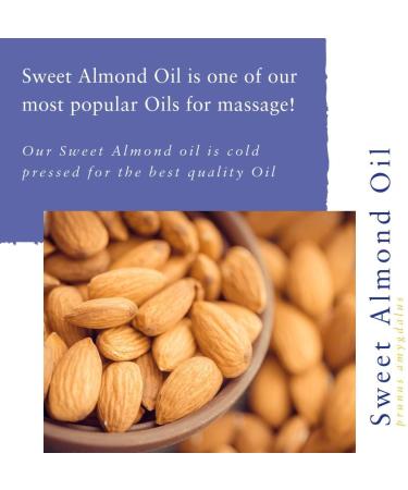 Buy Absolute Aromas Sweet Almond Oil 500ml - Pure Vegan Massage & Moisturizer for Hair Skin Face & Nails - Natural & Cruelty-Free - Buy Online on GoSupps.com