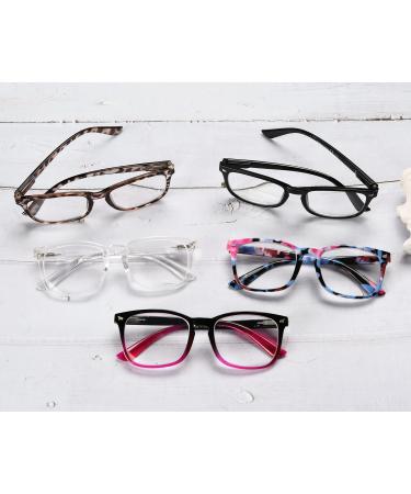 Reducblu 5 Pack Oversize Square Reading Glasses for Women +3.00 Diopters - Buy Online on GoSupps.com