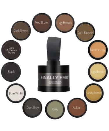 Finally Hair Dark Brown Dab-on Hair Fibers - Hair Loss Concealer & Gray Away Touch Up for Hairline, Eyebrows, and Beard - Instantly Covers Gray Hair - Buy Online on GoSupps.com