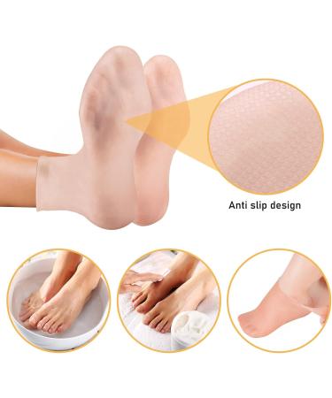 Shop Sunoya Moisturizing Socks - 3 Pairs of Silicone Anti-Slip Foot Spa Gel Socks for Dry Cracked Feet | International Shipping Available - Buy Online on GoSupps.com
