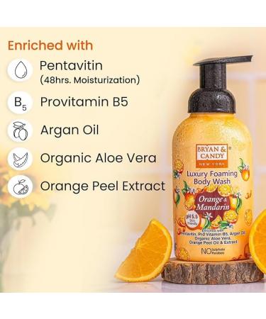 Buy Foaming Body Wash with Pentavitin & Argan Oil - pH 5.5 All Skin Types 400ml | Fresh Orange & Mandarin Scent - Ship Internationally - Buy Online on GoSupps.com