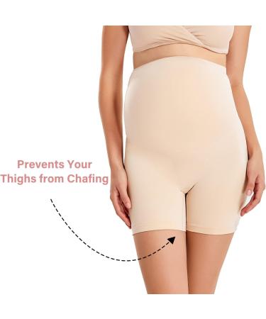 Gratlin Seamless Pregnancy Shapewear High Waist Shorts - S Beige - Buy Online on GoSupps.com