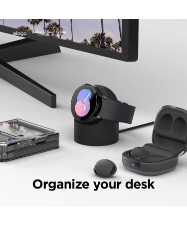 elago GW2 Stand Compatible with Samsung Galaxy Watch 5 Charger Stand (40  44mm) / Galaxy Watch 5 Pro Charger Stand (45mm) 2022 - Black Charging Cable Not Included - Buy Online on GoSupps.com