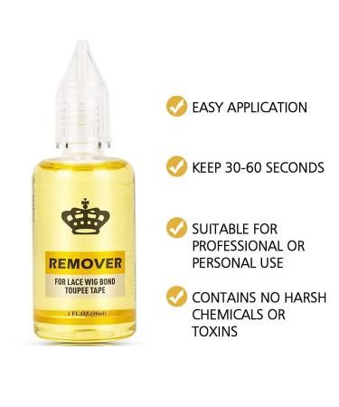 Wig Glue Remover - Fast Acting Adhesive Remover for Hair Extensions, Lace Glue, and Wig Tape - Skin Friendly Formula - Buy Online on GoSupps.com