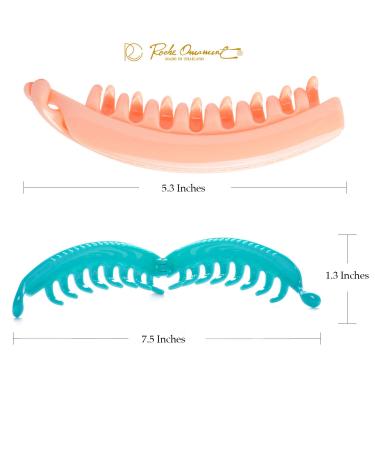 RC Roche 6-Piece Pastel Ponytail Hair Clip Set | High-Quality Banana Clasp for Volume | Women s Hair Accessories - Buy Online on GoSupps.com