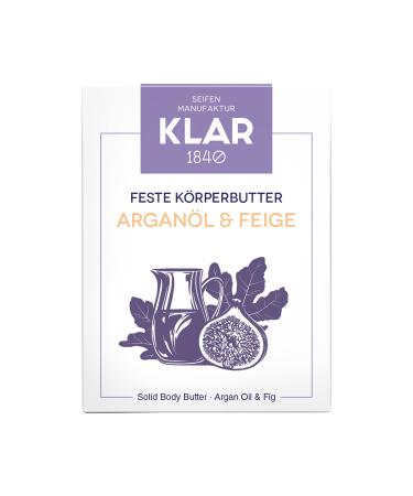 Klar's Solid Body Butter Argan & Fig 60g - Luxurious Moisture for All Skin Types | Shop Internationally - Buy Online on GoSupps.com