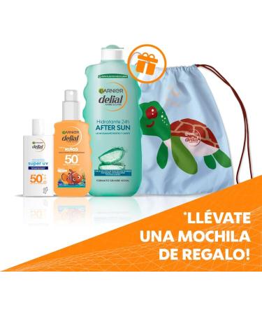 L'Or al Spain Garnier Summer Spray for children and adults environmentally friendly for Nemo SPF 50 + sun cream with hyaluronic acid 40 ml + aftersun with aloe vera for skin hydration 400 ml - Buy Online on GoSupps.com