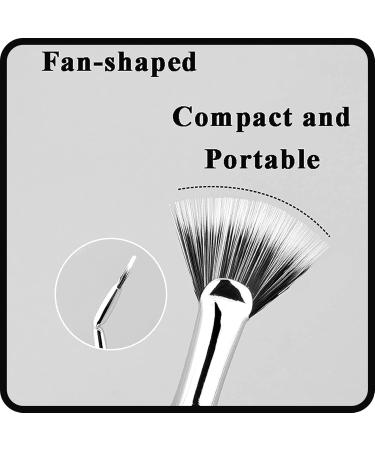 Anjoize Eyelash Fan Brush Mascara Fan Brush for Lashes Dolly Mascara Fan Brush Anjoize Mascara Fan Brush Folding Angle Scalloped Lash Brush Fan Shaped Mascara Brush for Women Girls (2pcs) - Buy Online on GoSupps.com