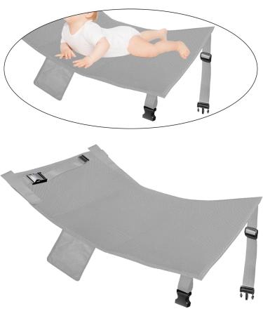Magideal Compact Children's Aircraft Footrest & Travel Bed - Durable Seat Cover for Toddlers Fits Most Aircraft Seats - Gray 89cm x 54cm - Buy Online on GoSupps.com