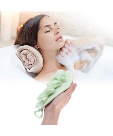 Healifty 4pcs Pure Flower Bath Balls & Loofah Sponges | Natural Body Cleaning & Shower Brush - Mesh Foam for Ultimate Relaxation - Buy Online on GoSupps.com