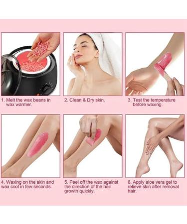 FIGGRITID 300G Wax Beans for Hair Removal Full Body Hot Film Hard Hair Removal Wax Beads for Wax Heater E - Buy Online on GoSupps.com