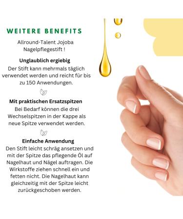 Wilco Classic Jojoba Nail Care Pencil | Jojoba Oil Vitamins & Keratin for Healthy Cuticles & Beautiful Nails - Manicure On-the-Go! - Buy Online on GoSupps.com