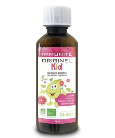 Originel Kid Immunit BIO Multivitamines Enfants D fenses Immunitaires Echinac e glantier P pins de Pamplemousse Ac rola Vitamine C Flacon 150 ml Fabrication Fran aise Laboratoires DIOTER