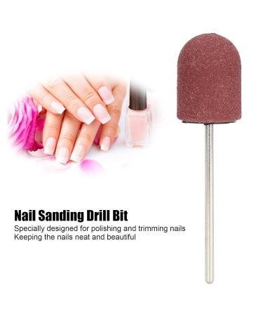 Premium Nail Art Grinding Cap - 10x15mm Brown Polishing Head for Manicure & Pedicure - International Shipping Available - Buy Online on GoSupps.com