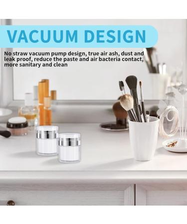 2Pcs 30ml Airless Pump Cream Jar Travel Bottles for Lotions & Makeup - Buy Online on GoSupps.com