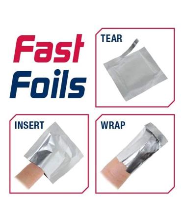 Americanails FastFoils 100 ct - Gel Polish Foil Remover Wraps with Pure Acetone - Nail Polish, Gel Nails, Acrylic & Dip Nails - All-in-One Removal Solution - Buy Online on GoSupps.com