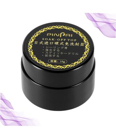 minkissy 1pc Nail Art Adhesive Builder Uv Top Coat Clear Uv Gel Nail Art Top Coat Gel Polish Glue Nail Builder Gel Nail Art Glue Clear Coat Nail Polish Nail Gel Nail Art Gel 4 in 1 Decorate 3.5*2.5*0.5cm Black - Buy Online on GoSupps.com