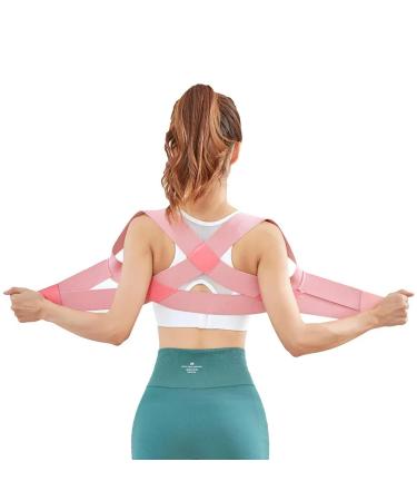 Women Adjustable Elastic Back Support Belt Back Posture Corrector Sitting Posture Correction Belt Corset Black L (weight 60-80KG) - Buy Online on GoSupps.com