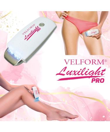 Velform Luxilight Pro - Pain-Free Body Hair Removal with Light Technology & 2 Attachments for All Areas - Buy Online on GoSupps.com