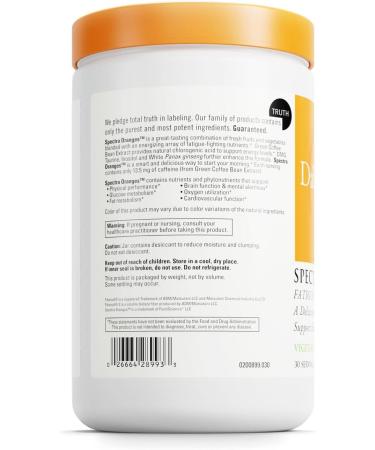 DAVINCI Labs Spectra Orange - Natural Energy Support Drink Supplement - Herbal Extracts Support Endurance Metabolism & Brain Function - Vegetable & Fruit Powder Supplement - 30 Servings (300 g) - Buy Online on GoSupps.com