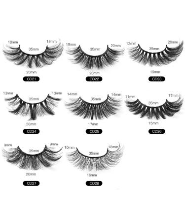 Buy Mink Lashes - Wispy Cat Eye False Eyelashes | 8D Volume Natural Look 6 Pairs Long-lasting & Ultra-light - Buy Online on GoSupps.com
