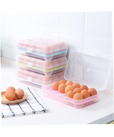 Yardenfun 3pcs Eggs Dispenser Serving Tray Containers for Food Egg Holder Storage Box Portable Egg re-usable Green 25*15.5*7.2cm - Buy Online on GoSupps.com