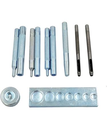 SKYZONAL DIY Leather Craft 11pcs Tool Kit for Punching Holes, Setting Rivets & Snaps - Buy Online on GoSupps.com
