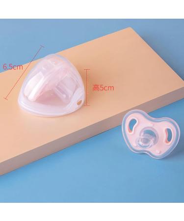 Buy All Silicone Pacifiers | Two-Tone Liquid Silicone Baby Pacifiers for Sleeping & Play | Comfortable Clear One Size - Buy Online on GoSupps.com