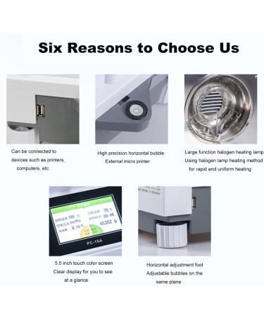Grain Moisture Tester Smart Grain Moisture Meter for Grains Wheat Maize (Corn) Coffee Cocoa Bean Flaxseed Soybean Rice Almonds Peanut Sesame Sorghum 100g/1mg - Buy Online on GoSupps.com