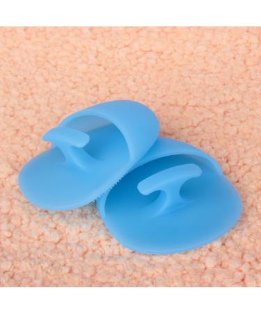 Silicone Face Cleansing Brush Massager - Exfoliator Scrubber Tool in Sky Blue | Manual Face Washing Solution - Buy Online on GoSupps.com