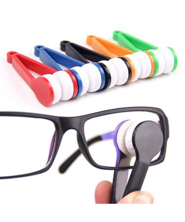 5pcs Spectacle Glass Cleaner Mini Sun Glasses Brush Eyeglass Microfiber Brush Portable Magnetic Glass Lens Cleaner Glasses Cleaning Accessories