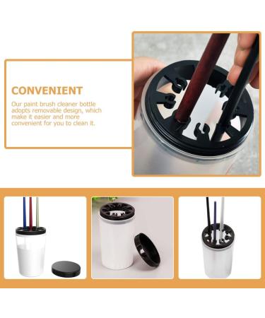 Zerodeko 2pcs Multifunctional Pencil Bottle & Brush Cleaner - Portable Artist Paint Water Cup Organizer - Perfect for International Shipping - Buy Online on GoSupps.com