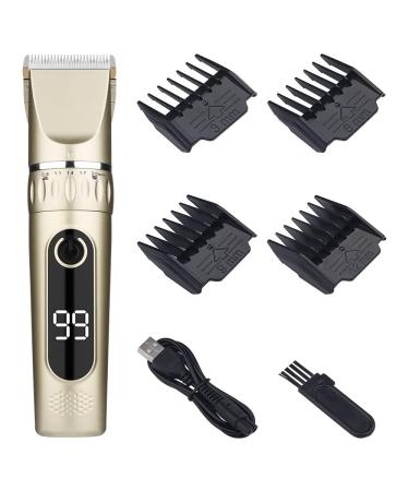 Hair Clippers Professional Cordless Electric Hair Clippers For Men(Gray)